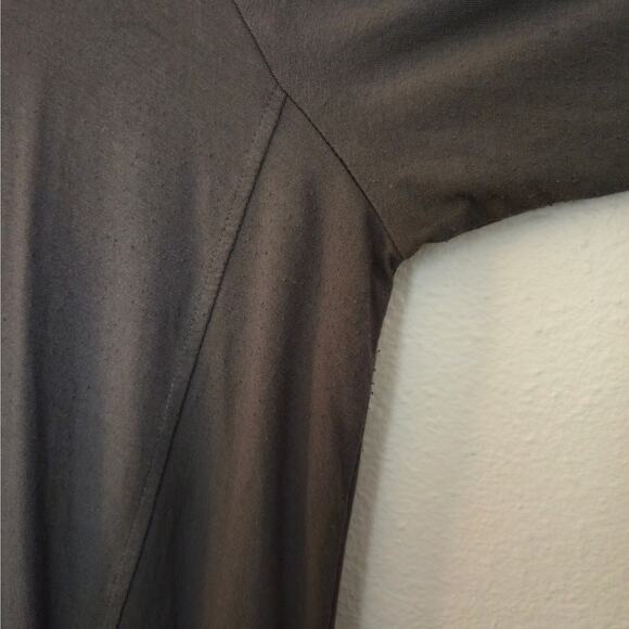 Eileen Fisher V-Neck A-Line Dress Size XL Gray Elevated Casual Jersey Shift - Picture 9 of 12